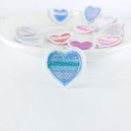 S130 愛心 原創設計 刺繡貼片 燙片貼布 補丁 燙布片 衣服 夾克