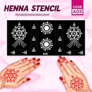 Sticker inai / Sticker Henna / Henna Stencil / Mehndi Stencil NEW DESIGN