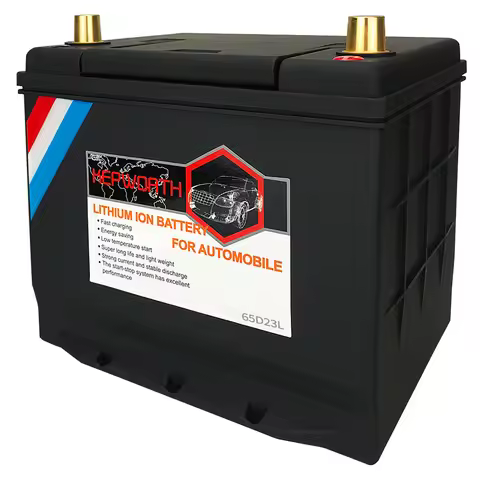 65D23L/R 12V 40Ah Car Start-Stop Lithium Battery LiFePO4 Automotive Battery 1100CCA Built-in 200A BM