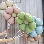 Flower Balloon Matte Balloon Daisy Balloon Flower Balloon Birthday Balloon Aluminum Film Balloon Mod