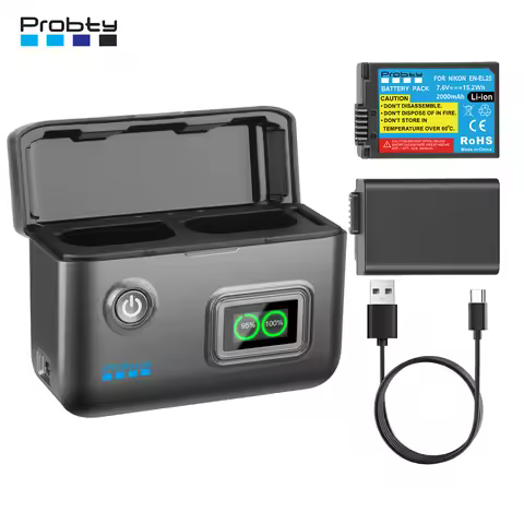 EN-EL25 EN-EL25A Replacement Battery and Fast Charger For Nikon Z30 Z50 ZFC Camera EN-EL25 Battery M