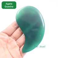 Agate Guasha ซัวซาหินอาเกต ใช้นวดหน้าเรียว หินธรรมชาติ