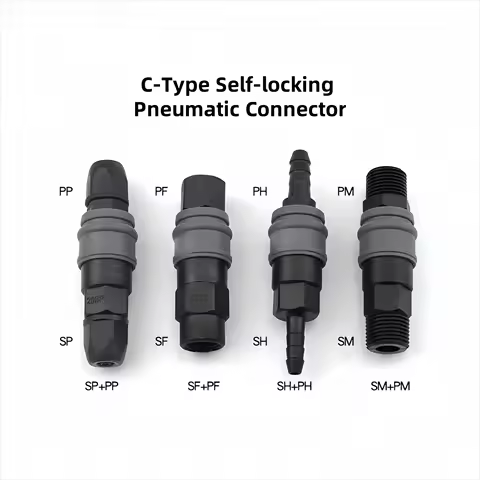 Pneumatic Fitting Plastic C-Type Quick Connector Pneumatic High Pressure Coupling PP20 SP20 PF20 SF2