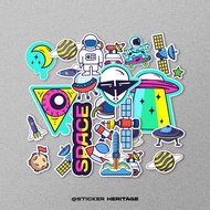 Aesthetic Stickers, Tumblr Space Series Stickers, Pack Stickers, Helmet Stickers, Motorcycle Sticker