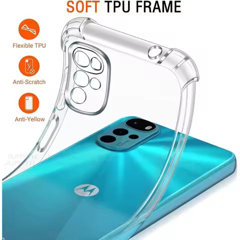 Clear Case For Moto G22 G52 G82 G42 G62 5G Thick Shockproof Soft Silicone Phone Cover for Motorola M