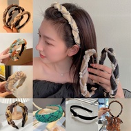 Korean Style Hair Band Female Broken Hair Band Fixed High-End Organza Hair Band Pearl Hair Band and 