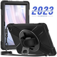 適用于亞馬遜kindle fire HD10 2023款皮套保護外殼手托旋轉2023 HD10防摔平板保護殼背帶皮套