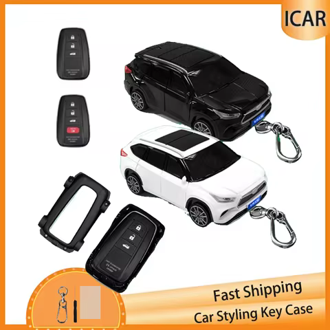 Creative Key Case for Toyota Highlander Car Model for Toyota Corolla Prius Camry CHR RAV4 Altis Land