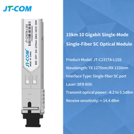 ONTi 10G SC SFP + ซิงเกิ้ลโหมดซิมเพล็กซ์โมดูล10กม. 1330/1270nm เข้ากันได้กับ Ruijie  Mikrotik  Ubiqu