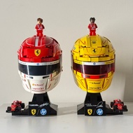 43022 Hamilton Helmet Ferrari F1 Racer Helmet Building Block Collection Model Boy Gift