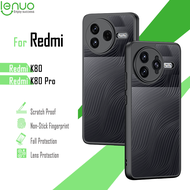 Lenuo cho Xiaomi Redmi K80 / K80 Pro Vỏ máy tính bìa sau cạnh nhựa TPU Gói chống sốc vỏ điện thoại k