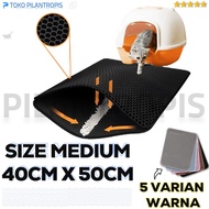 Medium CAT SAND MAT (M) 40X50CM CAT LITTER MAT DOUBLE LAYER WATERPROOF EASY TO CLEAN