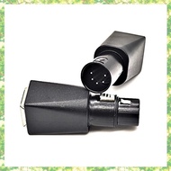 1Pair DMX to RJ45 Connector RJ45 Ethernet to 5 Pin XLR DMX Female & Male Adapter for Audio Video