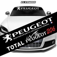 Custom Windshield Stickers for Peugeot 3008 2008 307 308 207 208 508