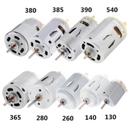 R280 R365 R395 DC Motor 3V 5V 6V 12V 24V High Speed Carbon Brush Power Micro Motor R130 140 260 380 