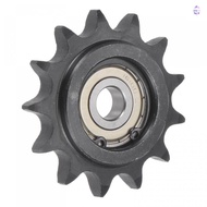 YURUYI Convex Idler Gear, C45 Carbon Steel 13 Tooth Chain Idler Sprocket, with Insert 10mm Bore 1/2"