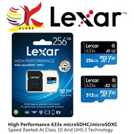 LEXAR HIGH PERFORMANCE 633X MICROSDHC / MICROSDXC UHS-I MICRO SD TF MEMORY CARD WITH SD ADAPTER ( 25
