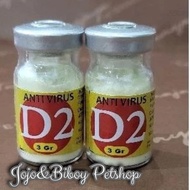 D2 Bubuk Anti Virus Obat Anti Virus Kucing untuk Mengobati Flu Berat Panleukopenia Feline Calini Vir