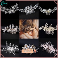 GVB Bridal Hair Comb Jewelry Wedding Crystal Peals Hair Ornaments