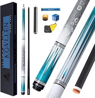 KONLLEN Carbon Fiber Pool Cue Stick 58-inch Professional Pool Sticks Low Deflection Pool Cue Billiar