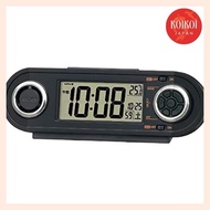 Seiko clock radio-controlled alarm clock RAIDEN black 62x186x46mm NR537K