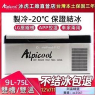 【工廠直銷】Alpicool冰虎12V車用24V貨車110V家用冰箱 露營冰箱LG壓縮機行動冰箱露營冰箱【可貨到付款】