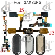Home button earphone jack Flex For Samsung Galaxy J3 J5 J7 2015 J300 J500 J700 Home Button Key Menu 