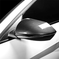 JUIVEEL Carbon Fiber ABS Car Side Rear View Mirror Cover Exterior Mirror Cover Trim Compatible with Hyundai Elantra CN7 Elantra N Line 2022 Accessories