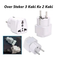 KS Travel Power Plug Adapter 3 Feet to 2 Feet Adapter Converter Connection