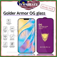 Iphone 14 Pro Max/13 Pro Max/6/7/8/8 plus/X/XR/XS Max/11 Pro Max/12 Pro Max Golden Armor Clear Full 
