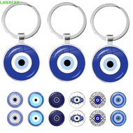 LANAFAY Evil Eye Keyring, Turkish Lucky Blue Evil Eye Pendant, Bag Charm Fashion Trendy Blue Evil Ey