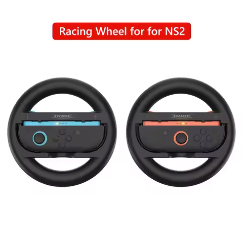 2PCS Steering Wheel for Nintendo Switch 2 Joy Con Controller Switch Joycon 2 Racing Wheel Hand Grip 