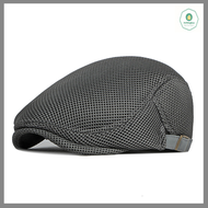 [Jettingbuy] 1 chiếc mũ nồi thường ngày cho nam bán chạy Mũ nồi cho xuân hè thu mũ phẳng Mũ lưới tho