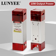 LUNYEE 80W Laser Module 12V 450nm TTL Blue Laser Head with Air Assist 10000mW Output Optical Power L