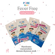 PURE Kids Fever Free Cooling Patch Gel - Helps Reduce Children's Fever & Fever