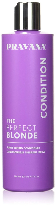 Pravana The perfect blonde conditioner 300ml  ครีมนวดเนื้อสีม่วงช่วยกำจัดเม็ดสีเหลือง คุมโทนหม่นหรือ