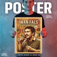 Iwan Fals Poster Wall Decoration Cafe Nostalgia Unique Gift Music Lovers Balada Indonesia