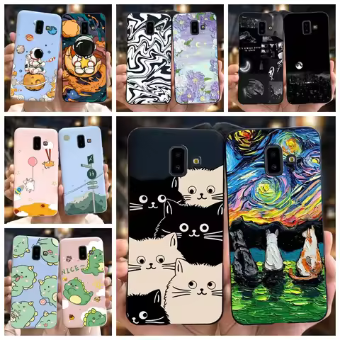 For Samsung J6 Plus Case J610G J610F Cartoon Cover Cute Silicone Soft Slim Phone Case For Samsung Ga