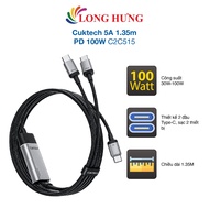 Cuktech USB Type-C to Type-C Cable 5A 1.35m PD 100W C2C515 - Genuine product
