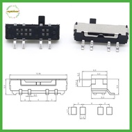 EPMN> 10Pcs 4 Pin Mini Slide Switch On-OFF 3Position Micro Slide Toggle Switch Miniature Horizontal 