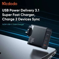 MCDODO CH-2901 140W GaN5 Pro Super Fast Charger / PD 3.0 + QC 4.0 22.5W 3-Port Super Ultra Fast Quic