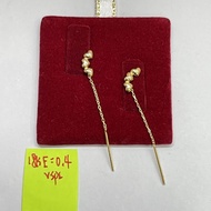 18K Saudi Gold Tictac Earrings
