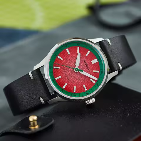 Milifortic Sweep Seconds Quartz Watch Man R087 Waterproof VH31 Sapphire Crystal Glas Stainless steel