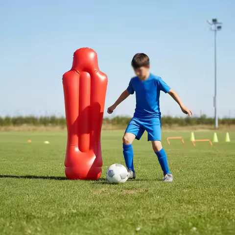 Soccer Mannequin Defender Safe Soccer Wall Mannequin Inflatable Defender Versatile Training Mannequi