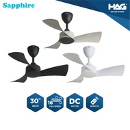 SAPPHIRE FM 1131S 33" Inch 3 Blades 16 Speed DC Ceiling Fan