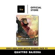 [GUNDAM CARD GAMES GCG] GD02-098 SHOP BATTLE Winner Pack 02 Quattro Bajeena JP