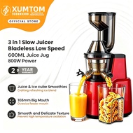 【Giselle 3-in-1 Big Mouth Cold Press Slow Juicer】Fruit & Vegetable Extractor / Soy Milk / Cendol Mak