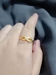 10k ring gold infinity style not pawnable non tarnished