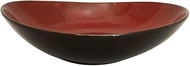 Luzerne LZ302-RT3402027 Medium Bowl, Crimson, Long Diameter 11.0 inches (28 cm), Rustic