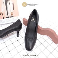ทรงปกติ เปลี่ยนไซส์ได้-ไม่รับคืน Zenachoo รุ่น zabina สูง 2 นิ้ว รองเท้าหนังแกะแท้ทรงหัวตัด